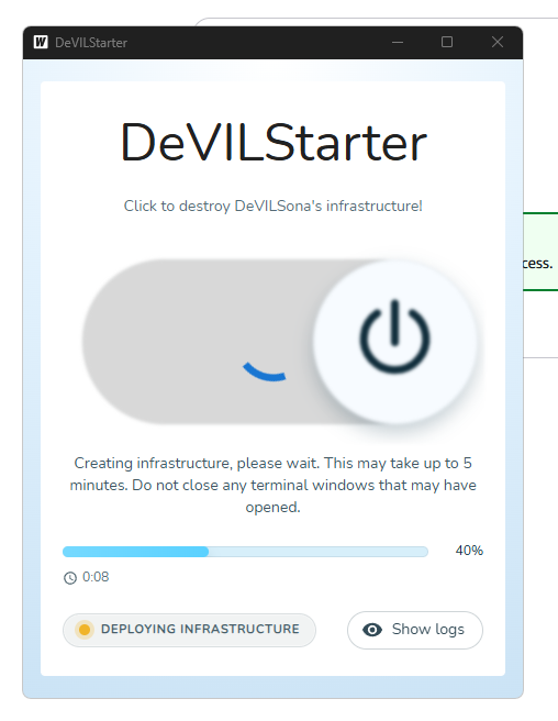 Deployment in progress