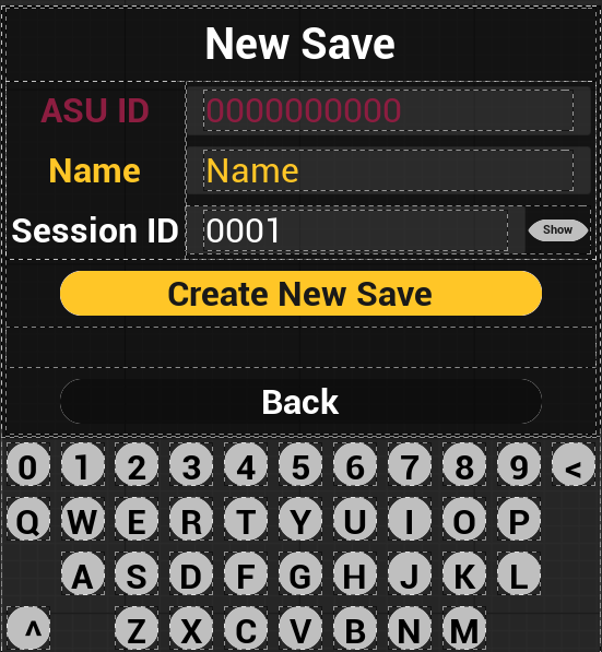 Account Creation Screenshot
