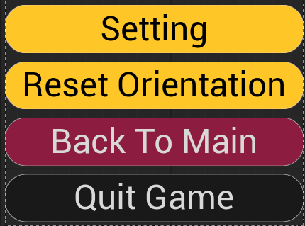 Smartwatch Quick Menu Screenshot