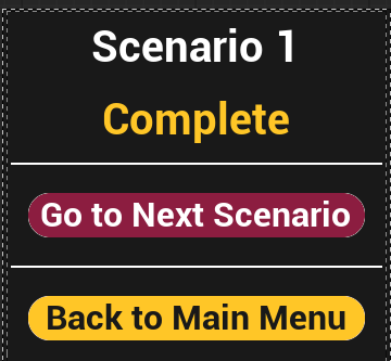 Scenario Complete Screenshot