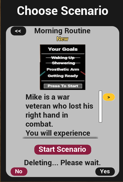 Scenario Reset and Play Buttons Screenshot