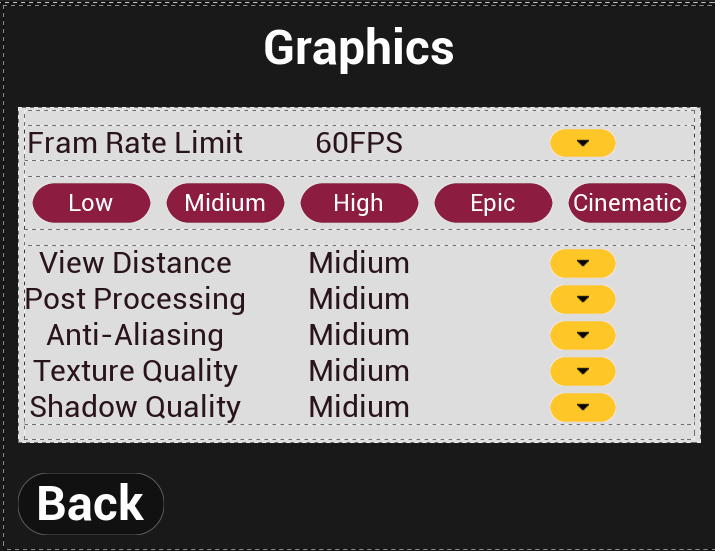 Settings Graphic Screenshot